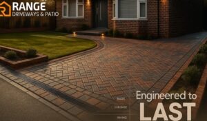 Well-built block paved driveway in Morden with proper drainage