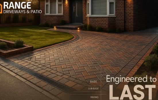 Well-built block paved driveway in Morden with proper drainage